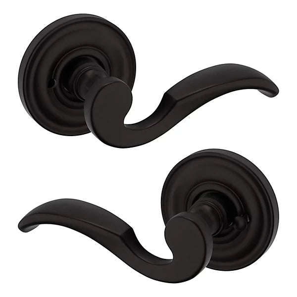 Baldwin Estate 5152 Privacy Lever with 5017 Rose in Oil Rubbed Bronze finish