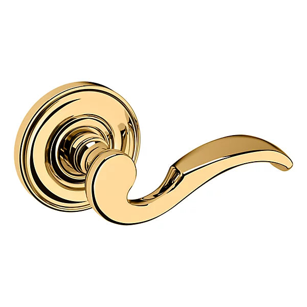 Baldwin Estate 5152 Right Handed Half Dummy Lever with 5017 Rose in Lifetime Polished Brass finish