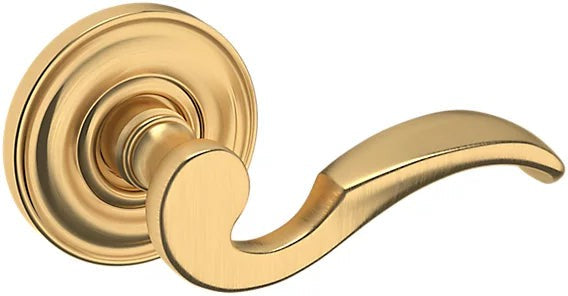 Baldwin Estate 5152 Right Handed Half Dummy Lever with 5017 Rosette in Lifetime Satin Brass finish