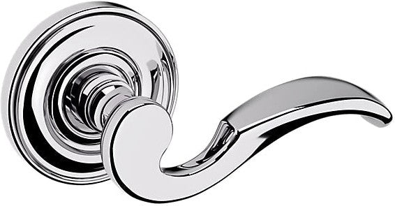 Baldwin Estate 5152 Right Handed Half Dummy Lever with 5017 Rosette in Polished Chrome finish