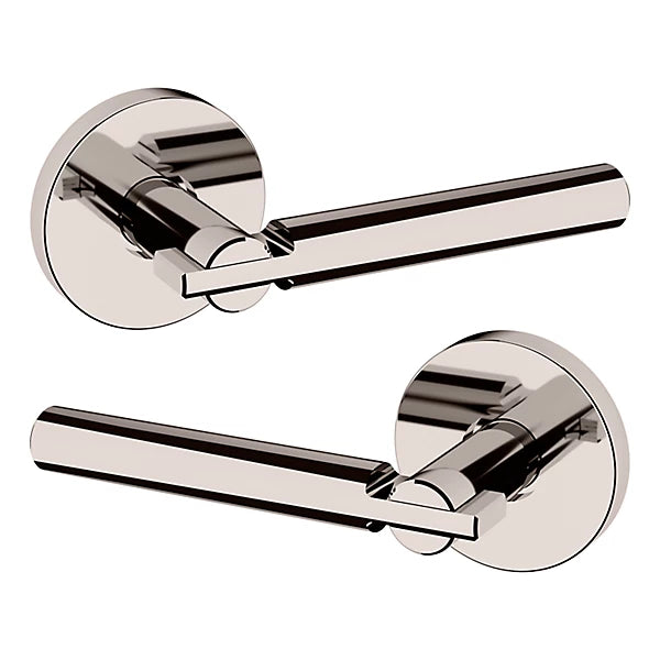 Baldwin Estate 5161 Full Dummy Lever with 5046 Rose in Lifetime Polished Nickel finish