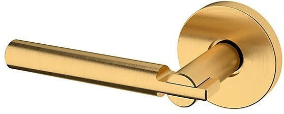 Baldwin Estate 5161 Left Handed Half Dummy Lever with 5046 Rosette in Lifetime Satin Brass finish