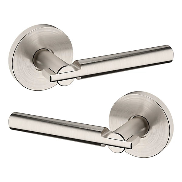 Baldwin Estate 5161 Passage Lever with 5046 Rose in Lifetime Satin Nickel finish