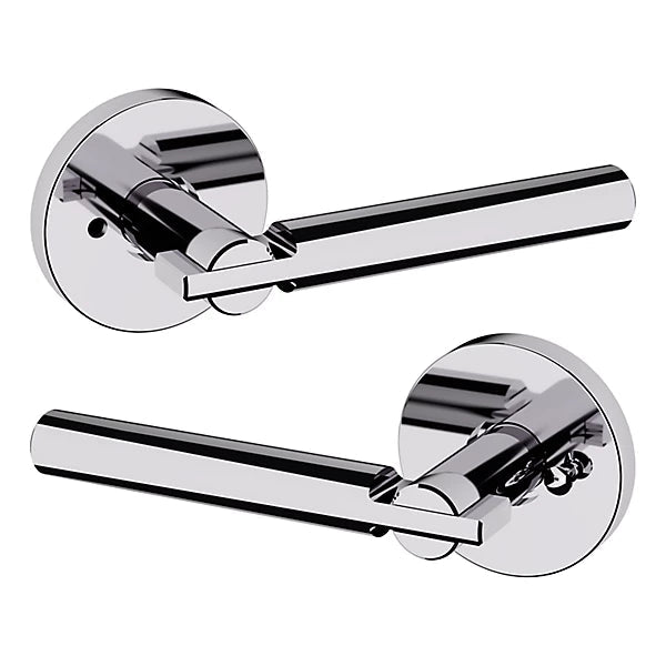 Baldwin Estate 5161 Privacy Lever with 5046 Rose in Polished Chrome finish