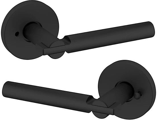 Baldwin Estate 5161 Privacy Lever with 5046 Rosette in Satin Black finish