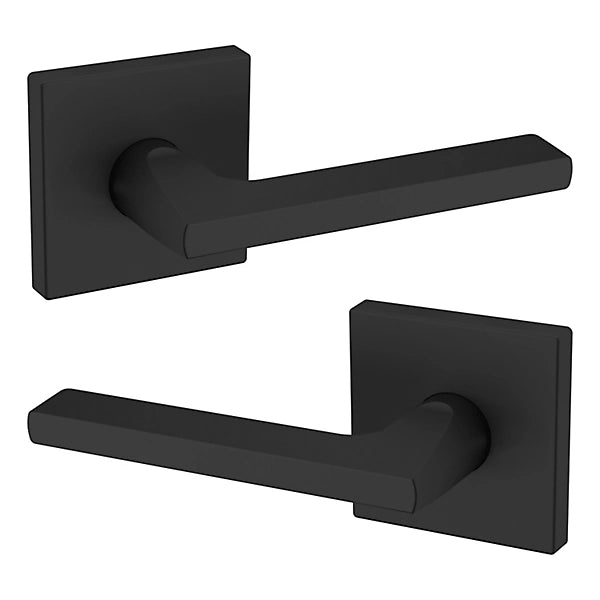 Baldwin Estate 5162 Passage Lever with R017 Rose in Satin Black finish