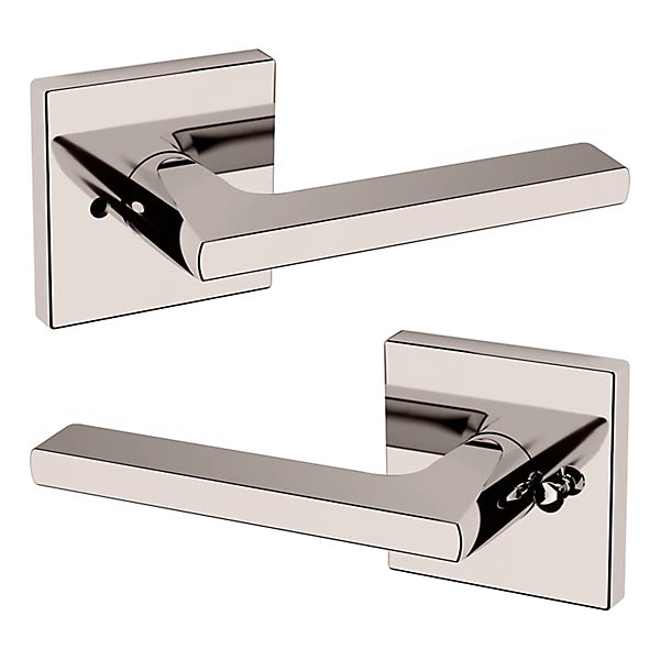 Baldwin Estate 5162 Privacy Lever with R017 Rose in Lifetime Polished Nickel finish