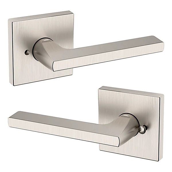 Baldwin Estate 5162 Privacy Lever with R017 Rose in Lifetime Satin Nickel finish