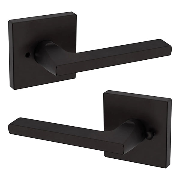 Baldwin Estate 5162 Privacy Lever with R017 Rose in Oil Rubbed Bronze finish