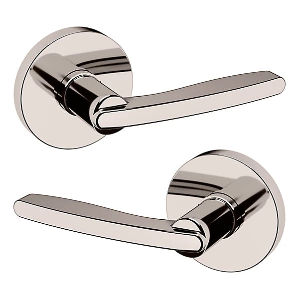 Baldwin Estate 5164 Full Dummy Lever with 5046 Rose in Lifetime Polished Nickel finish