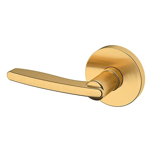 Baldwin Estate 5164 Left Handed Half Dummy Lever with 5046 Rose in Lifetime Satin Brass finish