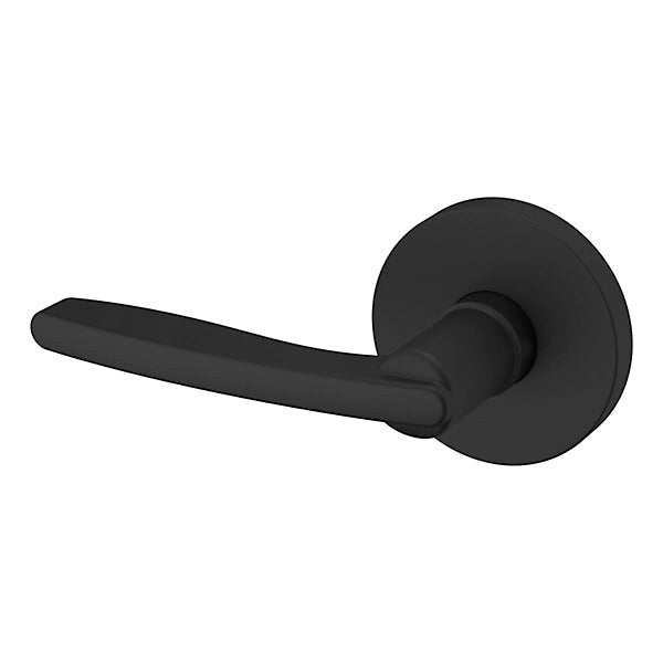 Baldwin Estate 5164 Left Handed Half Dummy Lever with 5046 Rose in Satin Black finish