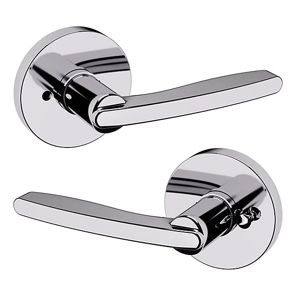 Baldwin Estate 5164 Privacy Lever with 5046 Rose in Polished Chrome finish