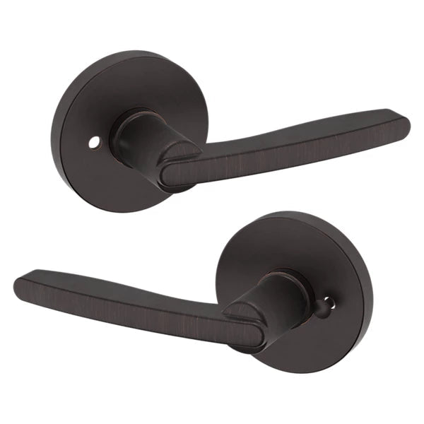 Baldwin Estate 5164 Privacy Lever with 5046 Rose in Venetian Bronze finish