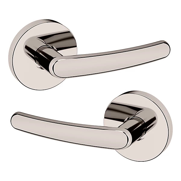 Baldwin Estate 5165 Full Dummy Lever with 5046 Rose in Lifetime Polished Nickel finish