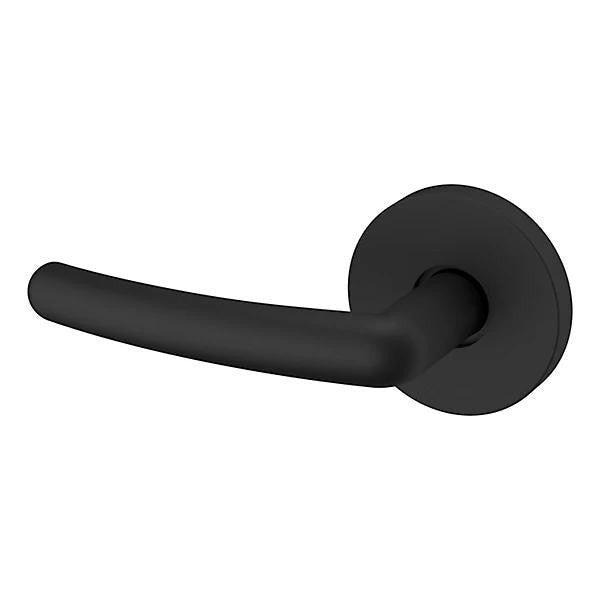 Baldwin Estate 5165 Left Handed Half Dummy Lever with 5046 Rose in Satin Black finish