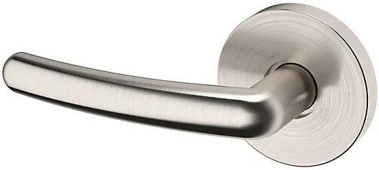 Baldwin Estate 5165 Left Handed Half Dummy Lever with 5046 Rosette in Lifetime Satin Nickel finish