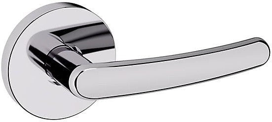 Baldwin Estate 5165 Left Handed Half Dummy Lever with 5046 Rosette in Polished Chrome finish