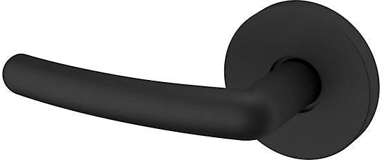 Baldwin Estate 5165 Left Handed Half Dummy Lever with 5046 Rosette in Satin Black finish