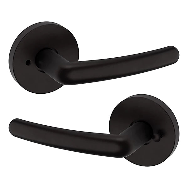 Baldwin Estate 5165 Privacy Lever with 5046 Rose in Oil Rubbed Bronze finish