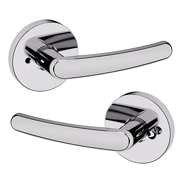 Baldwin Estate 5165 Privacy Lever with 5046 Rose in Polished Chrome finish