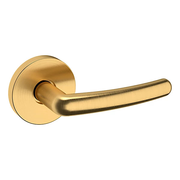 Baldwin Estate 5165 Right Handed Half Dummy Lever with 5046 Rose in Lifetime Satin Brass finish