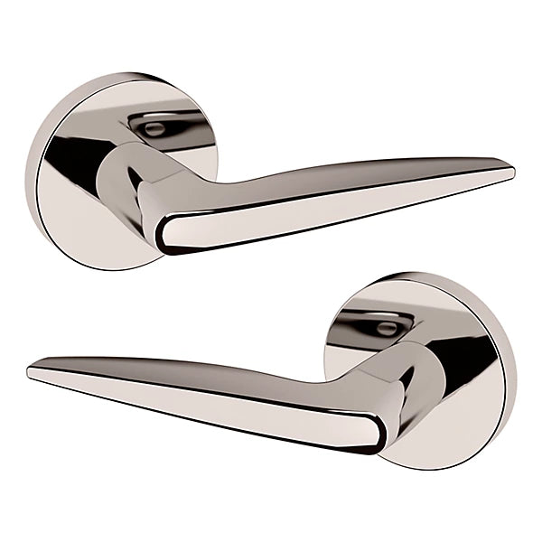 Baldwin Estate 5166 Full Dummy Lever with 5046 Rose in Lifetime Polished Nickel finish