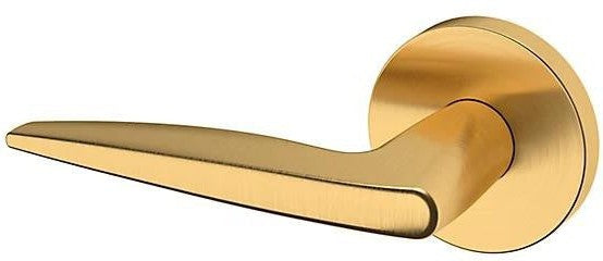 Baldwin Estate 5166 Left Handed Half Dummy Lever with 5046 Rosette in Lifetime Satin Brass finish