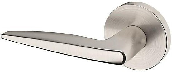 Baldwin Estate 5166 Left Handed Half Dummy Lever with 5046 Rosette in Lifetime Satin Nickel finish