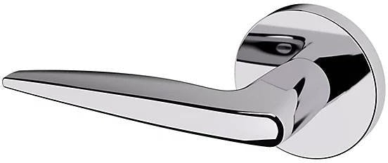 Baldwin Estate 5166 Left Handed Half Dummy Lever with 5046 Rosette in Polished Chrome finish