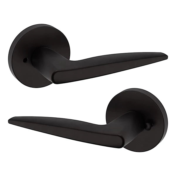 Baldwin Estate 5166 Privacy Lever with 5046 Rose in Oil Rubbed Bronze finish