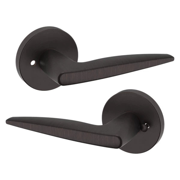 Baldwin Estate 5166 Privacy Lever with 5046 Rose in Venetian Bronze finish