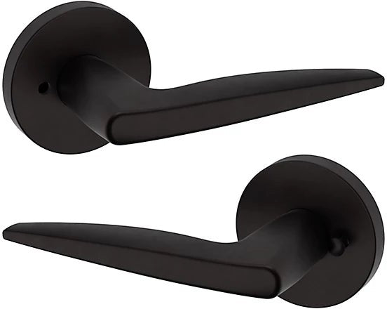 Baldwin Estate 5166 Privacy Lever with 5046 Rosette in Oil Rubbed Bronze finish