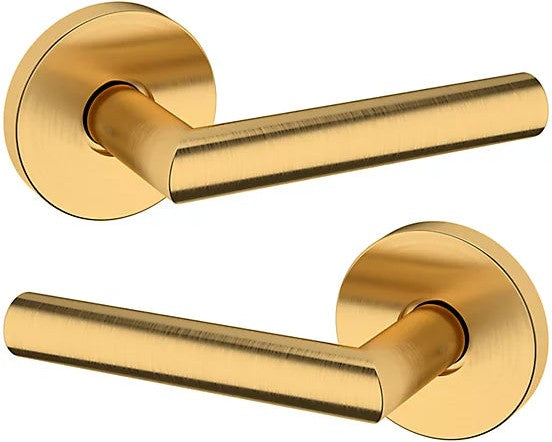 Baldwin Estate 5173 Full Dummy Lever with 5046 Rosette in Lifetime Satin Brass finish