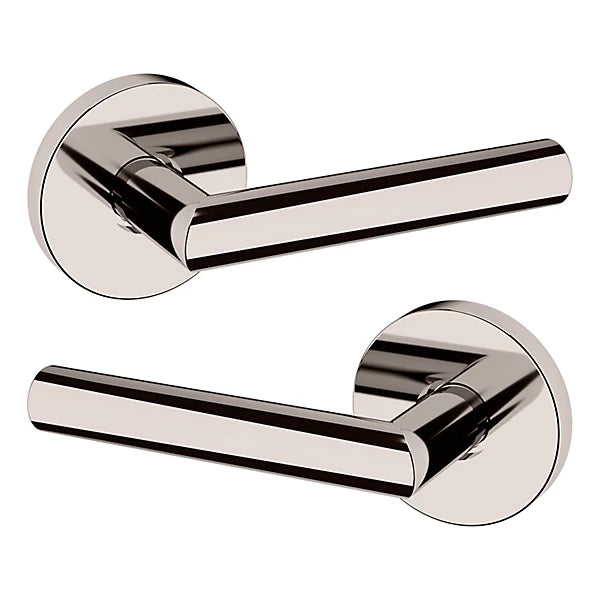 Baldwin Estate 5173 Passage Lever with 5046 Rose in Lifetime Polished Nickel finish