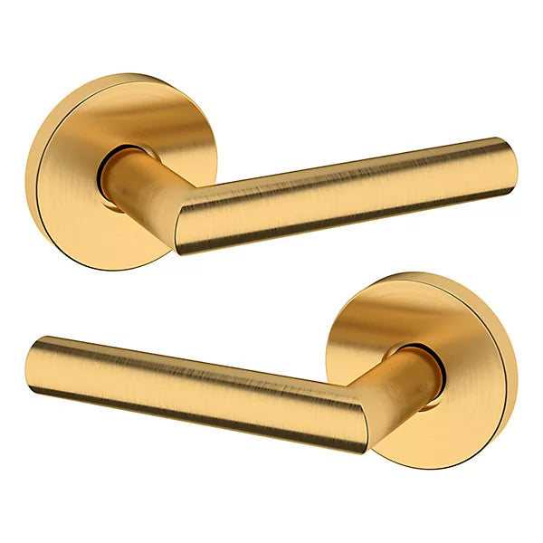 Baldwin Estate 5173 Passage Lever with 5046 Rose in Lifetime Satin Brass finish