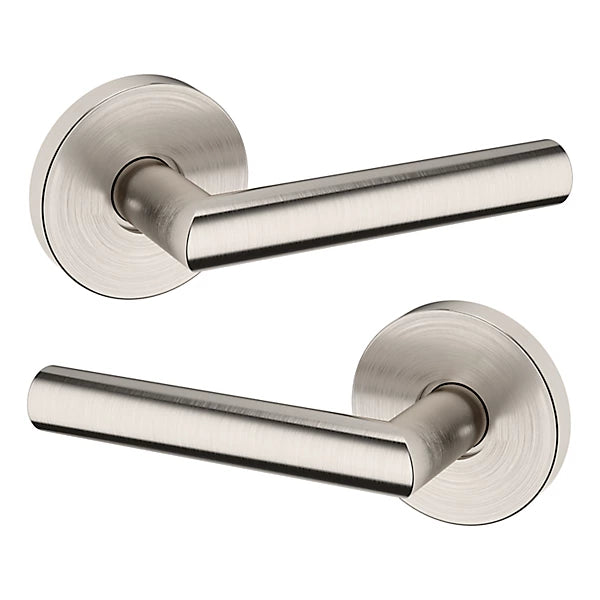 Baldwin Estate 5173 Passage Lever with 5046 Rose in Lifetime Satin Nickel finish