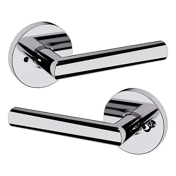 Baldwin Estate 5173 Privacy Lever with 5046 Rose in Polished Chrome finish