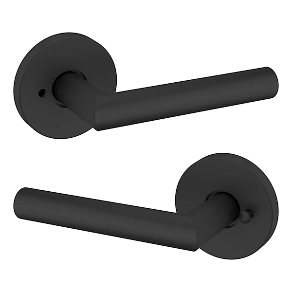 Baldwin Estate 5173 Privacy Lever with 5046 Rose in Satin Black finish