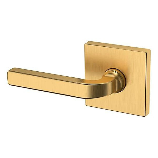 Baldwin Estate 5190 Left Handed Half Dummy Lever with R017 Rose in Lifetime Satin Brass finish