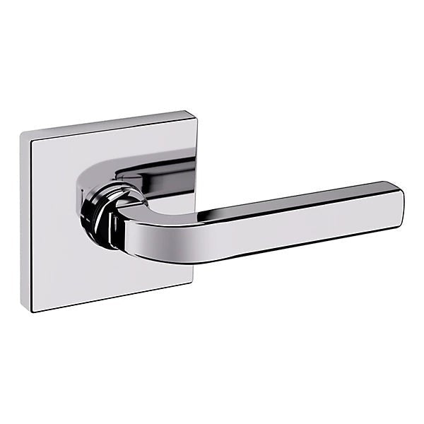 Baldwin Estate 5190 Left Handed Half Dummy Lever with R017 Rose in Polished Chrome finish