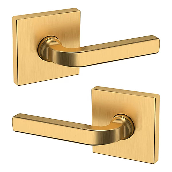 Baldwin Estate 5190 Passage Lever with R017 Rose in Lifetime Satin Brass finish