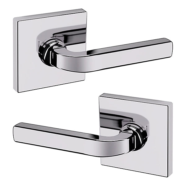 Baldwin Estate 5190 Passage Lever with R017 Rose in Polished Chrome finish