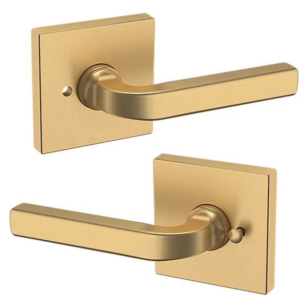 Baldwin Estate 5190 Privacy Lever with R017 Rose in Vintage Brass finish