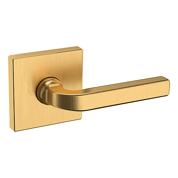 Baldwin Estate 5190 Right Handed Half Dummy Lever with R017 Rose in Lifetime Satin Brass finish