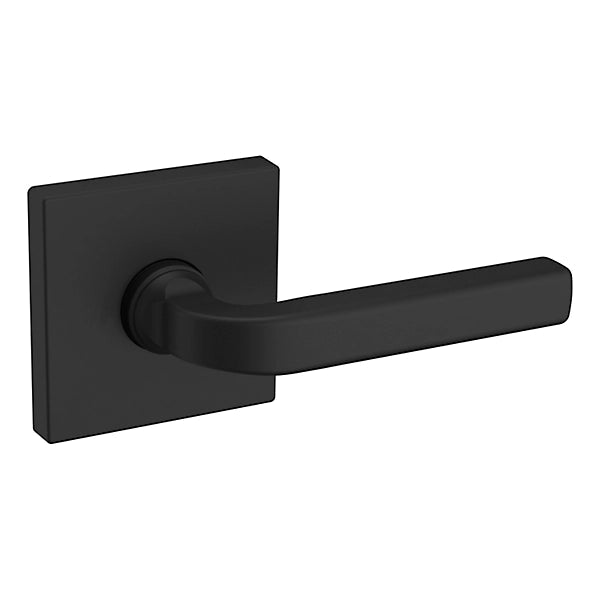 Baldwin Estate 5190 Right Handed Half Dummy Lever with R017 Rose in Satin Black finish