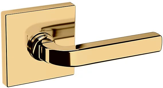 Baldwin Estate 5190 Right Handed Half Dummy Lever with R017 Rosette in Lifetime Polished Brass finish