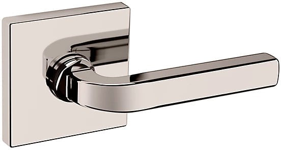 Baldwin Estate 5190 Right Handed Half Dummy Lever with R017 Rosette in Lifetime Polished Nickel finish