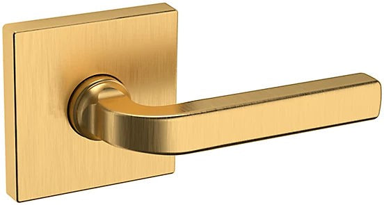 Baldwin Estate 5190 Right Handed Half Dummy Lever with R017 Rosette in Lifetime Satin Brass finish