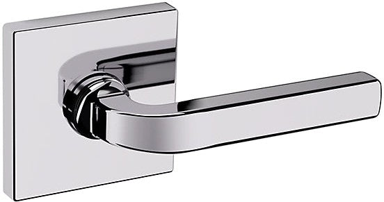 Baldwin Estate 5190 Right Handed Half Dummy Lever with R017 Rosette in Polished Chrome finish